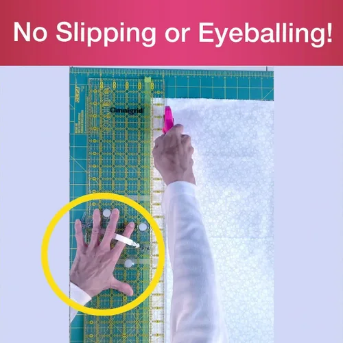 Miniatura 3 de Guidelines4Quilting Kit de actualización de regla de edredón para reglas de 12 y 24 pulgadas, corta tiras y cuadrados precisos incluso