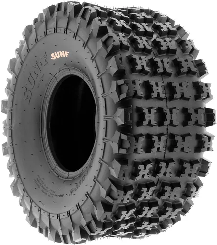 Miniatura 9 de SunF XC 19x7-8 delanteros y 18x10.5-8 traseros neumáticos knobby para ATV UTV, 6 PR sin cámara A027, juego de 4