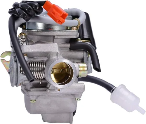 Carburador PD24J para GY6 de 4 tiempos 125cc 150cc ATV Go Karts Scooter Ciclomotores QMJ/QMI157 QMJ/QMI152 - Colector de admisión Fiameter 24mm