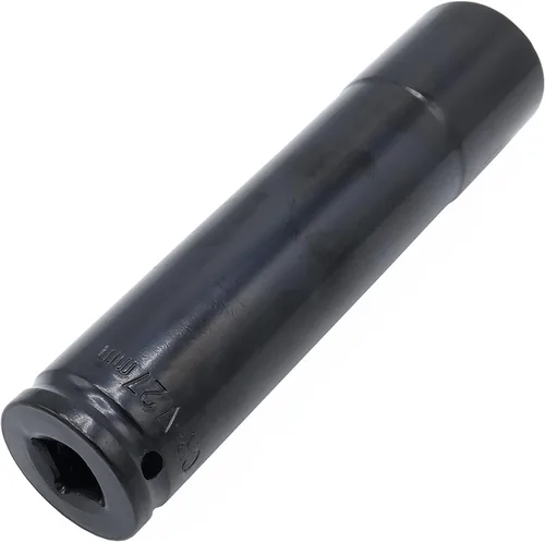 Miniatura 10 de Toma de impacto profundo de 1/2 pulgada por 0.551 in, acero CR-V tratado térmicamente de 6 pulgadas de longitud, tamaño métrico de 6 puntos