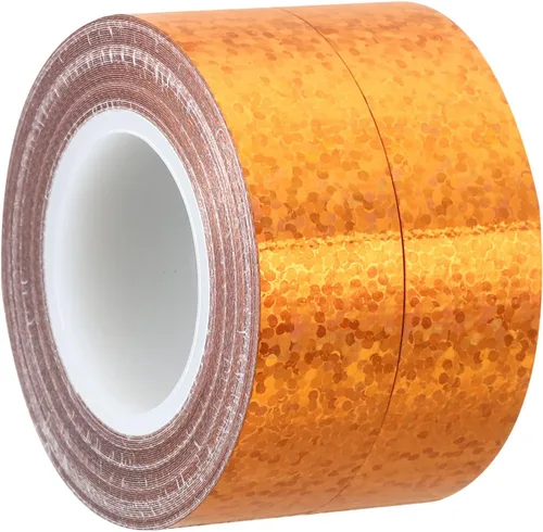 Miniatura 11 de PATIKIL Cinta brillante con purpurina de 0.591 in x 16.4 ft, paquete de 2 cintas adhesivas holográficas decorativas para manualidades, álbumes