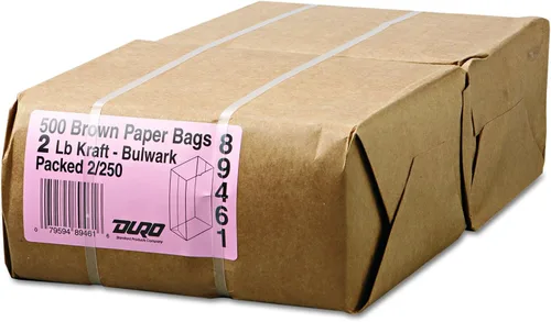 Miniatura 3 de General Bolsa de papel para comestibles #2, extra resistente, 52lb Kraft, 16 7/8 H x 4 5/16 W x 2 7/16 D BAGGX2500