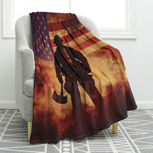 Miniatura 17 de Jekeno Manta de regalo con la bandera estadounidense para hombres y mujeres, mantas de bandera de Estados Unidos para adultos, niños y niñas, Día