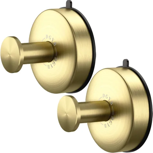 Miniatura 20 de DGYB Ganchos de ventosa para ducha, juego de 4 ganchos extraíbles de acero inoxidable para toallas de baño, ventana de vidrio, puerta, pared y Juego