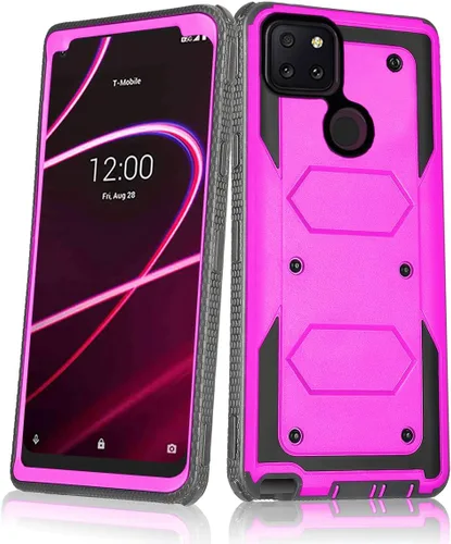 Miniatura 12 de Asuwish Funda de teléfono para T-Mobile Revvl 5G, híbrida, resistente, a prueba de golpes, a prueba de caídas, cuerpo completo, resistente