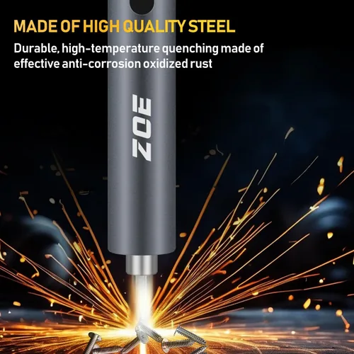 Miniatura 4 de ZOE Destornillador Eléctrico, Mini Juego de Destornilladores de Precisión Inalámbrico, Kit de Destornillador Pequeño con Puntas Magnéticas
