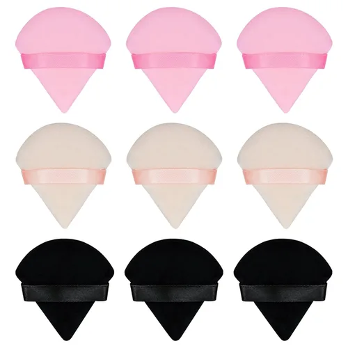 Miniatura 12 de 16 Esponjas de Maquillaje Triangulares, Esponja de Maquillaje Facial para Polvo Suelto Corporal Herramienta de Belleza Rosa