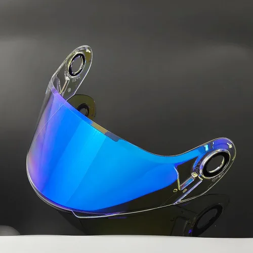 Miniatura 3 de FF370 - Protector solar para LS2 FF394, FF325, fácil visera, resistente al viento, para casco de moto (azul transparente, para noche de día)