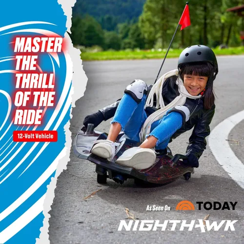 Miniatura 3 de Rollplay Nighthawk - Juguete eléctrico para niños, batería de 12 V 7 AH, 6.5 MPH, a partir de 6 años Blanco