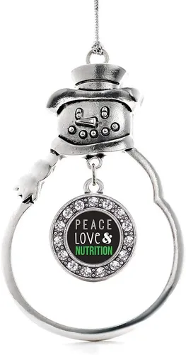 Miniatura 28 de Inspired Silver - Roller Queen - Adorno de Navidad plateado - Adorno circular para árbol de Navidad con circonita cúbica - Decoración colgante