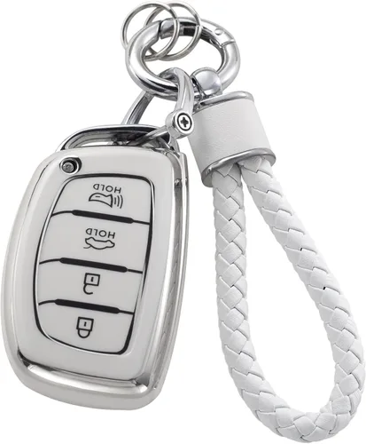 Miniatura 45 de YO&YOYE - Funda para llavero Ford con llavero, protector de llavero de TPU suave para F150 Explorer Mustang Edge Lincoln MKZ MKX MKC