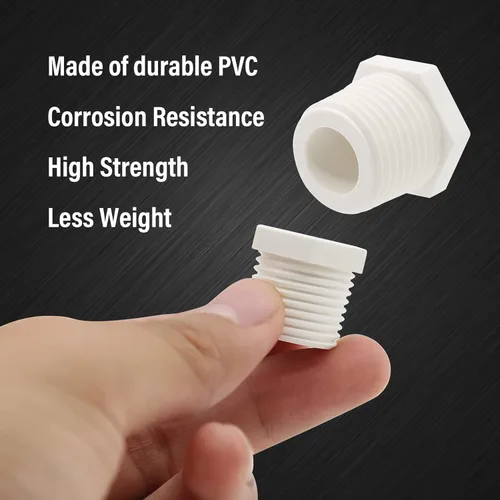 Miniatura 3 de Bonsicoky Tapón de drenaje para calentador de agua, tapón de drenaje de plástico blanco NPT de 1/2 pulgada, compatible con autocaravanas