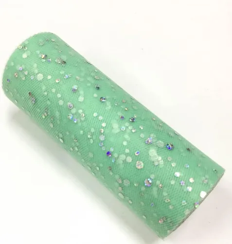 Miniatura 33 de Rollo de tul con lentejuelas con purpurina, decoración de boda, suministros de organza para fiestas de cumpleaños, carrete de tela, vestido tutú