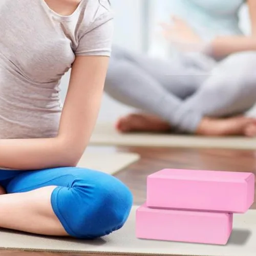 Miniatura 4 de Bloques de yoga personalizados con logotipo de texto de imagen, espuma EVA, ladrillos de yoga ligeros para yoga, pilates, estiramiento, meditación