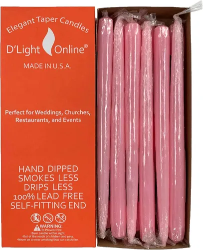 Miniatura 9 de D'light Online Elegantes Velas Cónicas de Otoño Estacional de 10 Pulgadas de Calidad Premium - Sin Perfume, Velas Cónicas Sumergidas a Mano, Sin