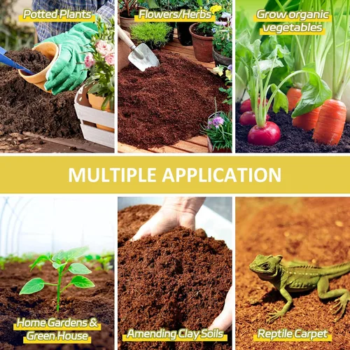 Miniatura 6 de Legigo Paquete de 3 Ladrillos de Fibra de Coco Orgánico - 100% Natural Ladrillos de Turba de Coco Comprimidos de Fibra de Coco Sustrato con Bajo EC