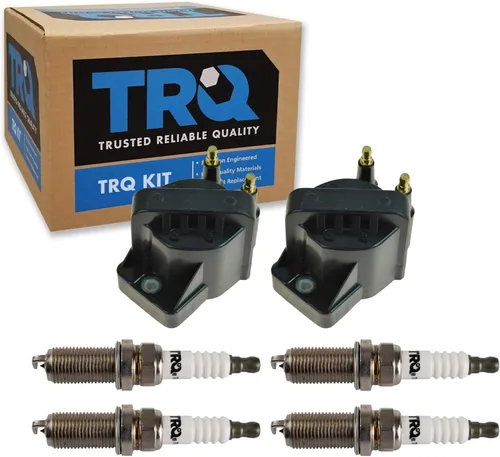 Miniatura 19 de Kit de Bobina de Encendido y Bujía TRQ 8 Piezas Bujías de Iridio Compatibles con Mercedes-Benz C250 2012-2015 y SLK250 2012-2015