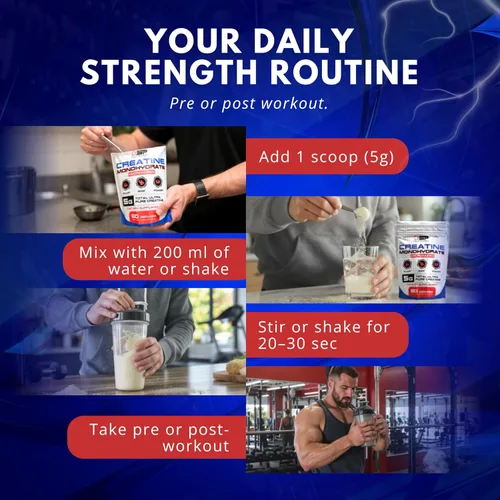 Miniatura 2 de Creatina de SP Nutrition - Monohidrato de creatina 100% pura Fuerza muscular, potencia y recuperación Fórmula de rendimiento antes y después