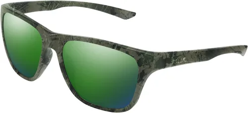 Miniatura 31 de HUK Gafas de sol, lentes polarizadas con marcos de rendimiento, gafas de sol para pesca, deportes y exteriores Espejo verde (clinch) / Subphantis