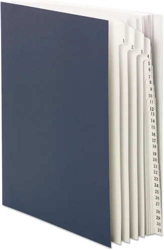 Miniatura 9 de Smead (89282) clasificador de archivos de escritorio, alfabético (A-Z), 20 separadores, tamaño carta, azul Alfabético - Azul