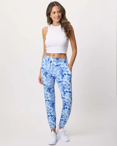 Miniatura 6 de Real Essentials - Pantalones, paquete de 3 unidades Real Essentials - Pantalones deportivos de yoga ultra suaves para mujer con bolsillos y cordón