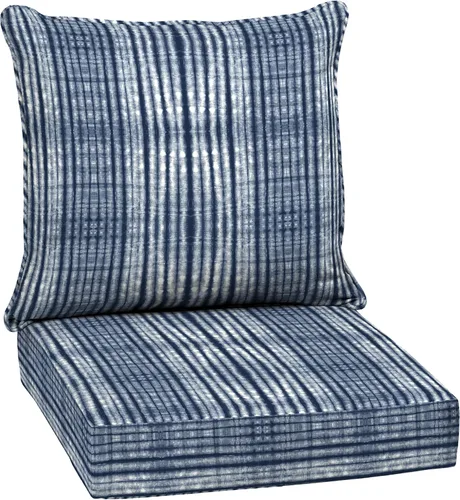 Miniatura 18 de Arden Outdoor Deep Seat Cushion Set, 24 x 24 pulgadas, Cojín para exteriores resistente al clima, a la lluvia y a la decoloración para silla, sofá