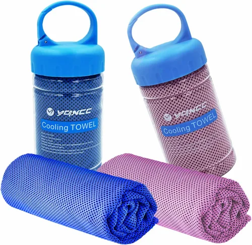 Miniatura 9 de YQXCC Paquete de 2 toallas de enfriamiento (47 x 12 pulgadas) toalla de hielo para cuello, toalla suave y transpirable, toalla fresca de microfibra