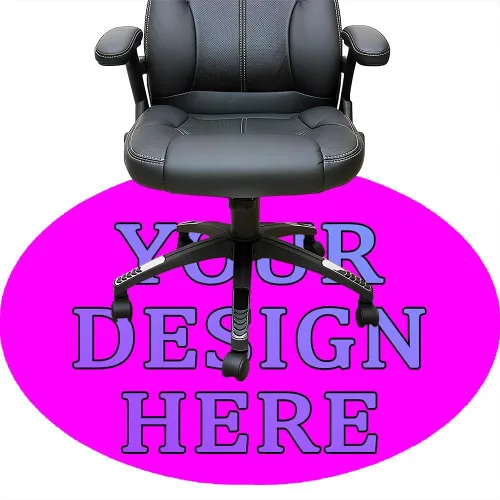 Miniatura 65 de Tapete redondo personalizado para silla de escritorio de oficina, diseño de tu propio logotipo de foto, texto, alfombrillas circulares