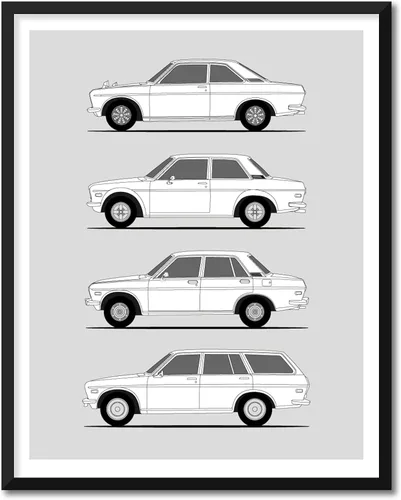 Miniatura 6 de Idea Network Póster hecho a mano compatible con Nissan Silvia (240SX), arte de pared impreso hecho a mano, decoración del 180SX, 200SX, 240SX