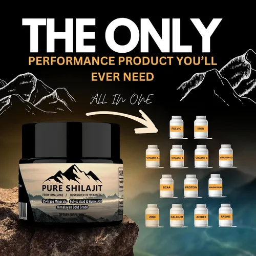 Miniatura 5 de Resina pura del Himalaya Shilajit para hombres y mujeres, suplemento natural orgánico con más de 85 minerales traza + ácido húmico, alta potencia
