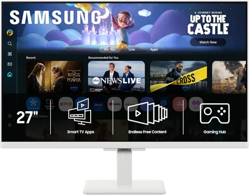 Miniatura 21 de Samsung Monitor inteligente FHD de 27 pulgadas serie M5 (M50F) con TV en streaming, altavoces, HDR10, Gaming Hub, múltiples puertos, rastreador