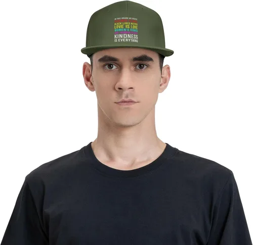 Miniatura 43 de Pride Flag in This House We Believe Science is Real Black Lives Matter Baseball Hats for Men Dad Hat,Black