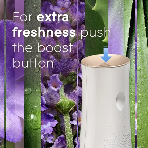 Miniatura 6 de Glade Repuesto automático en aerosol, ambientador para el hogar y el baño, lavanda y aloe tranquilos, 6.2 onzas