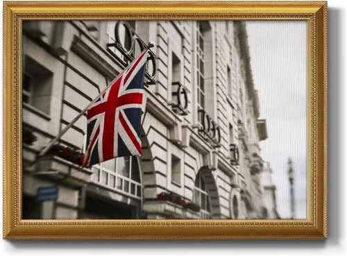 Miniatura 19 de Arte de pared de mapa de Estados Unidos azul sobre líneas blancas y rojas, pintura de fondo, arte abstracto moderno, decoración del hogar, lienzo