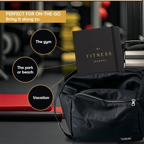Miniatura 8 de &And Per Se Diario de entrenamiento y alimentos – Diario de fitness con rastreador de dieta diario y libro de registro de ejercicios de gimnasio