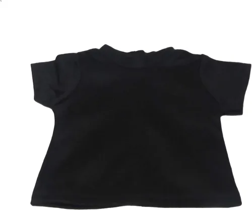 American Fashion World Camiseta negra de manga corta para muñecas de 18 pulgadas | Calidad premium y diseño moderno | Ropa de muñecas | Moda de ropa