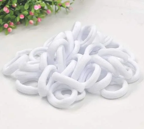 Miniatura 26 de Accesorios para el cabello para niñas y niños, bandas de goma para cola de caballo, bandas elásticas para el cabello (negro)