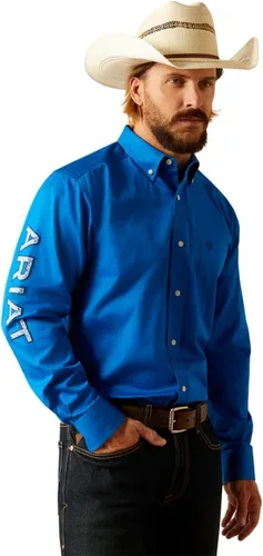 Miniatura 45 de Ariat Camisa de sarga con logotipo del equipo para hombre
