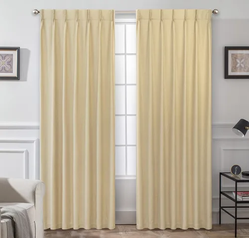 Miniatura 4 de DriftAway Cortinas opacas plisadas para dormitorio, con aislamiento térmico y textura para sala de estar, privacidad con pestaña trasera, juego de 2