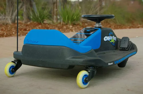 Miniatura 18 de Razor Crazy Cart Shift - Go Kart eléctrico para niños de 6 años en adelante - Sistema de deriva de 12 V, interruptor de velocidad alta/baja, deriva