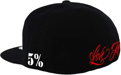 Miniatura 2 de 5% Nutrition Graphic Black Red Snapback Flexfit Trucker Hat for Men and Women