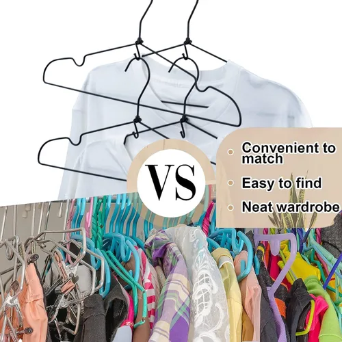 Miniatura 4 de Ganchos de conector para colgar ropa, clips extensores resistentes, organizador de mini ganchos de conexión en cascada para perchas de plástico