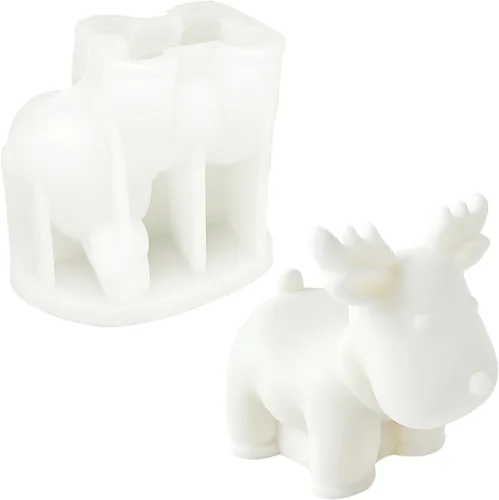 Miniatura 7 de Molde de vela de árbol de Navidad de gran tamaño para hacer velas, molde de silicona de Navidad 3D para fundición de resina DIY yeso arcilla