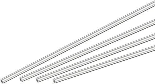Miniatura 15 de uxcell Tubo redondo de acero inoxidable 304 0.079 in OD 0.008 in espesor de pared 11.811 in longitud 4 piezas