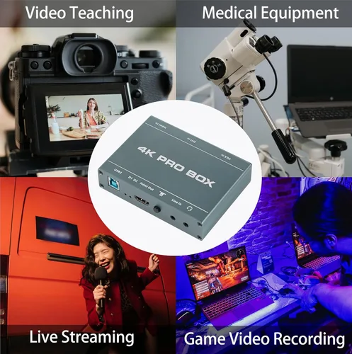 Miniatura 6 de Tarjeta de captura HDMI 4K DVI/VGA a USB 3.0 Tarjeta de captura Full HD 1080P 60FPS Plug & Play, no necesita controlador Tarjeta de captura de video