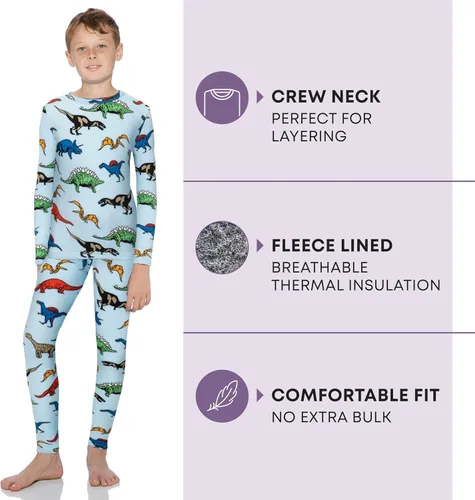 Miniatura 110 de Rocky Ropa interior térmica para niños, ropa interior larga para niños, capa base para clima frío/esquí
