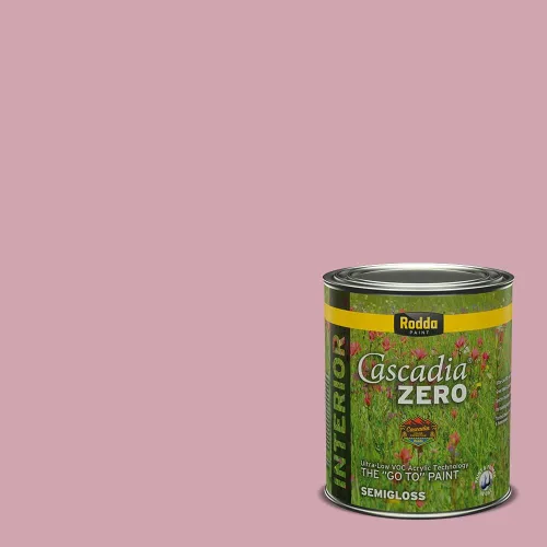 Miniatura 156 de Rodda Paint CASCADIA ZERO - Pintura satinada e imprimación para interiores en uno, 1 galón, Lady Flower Flor de señora