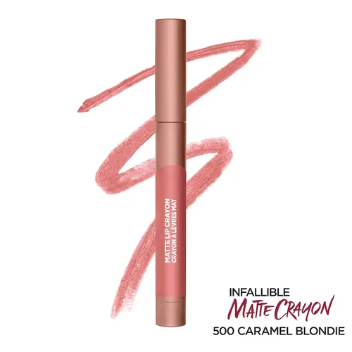 Miniatura 2 de L'Oreal Paris Infallible Crayón Labial Mate, Caramelo Rubio (El empaque puede variar)