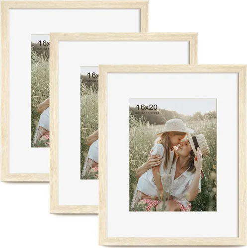 Miniatura 41 de Momentworth Portarretratos de 4 x 6 pulgadas con paspartú para 3.5 x 5 pulgadas, marcos de fotos con grano de madera negra envejecida para pared