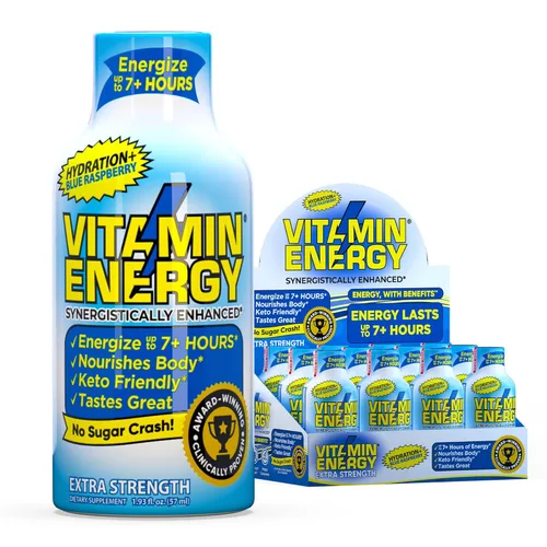 Miniatura 60 de Vitamin Energy Immune+ Extra Strength Energy Shot Army Orange 10 unidades, 260 mg de cafeína natural, vitaminas B, citicolina, té verde, apoyo